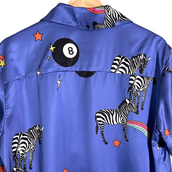 NWT Dressed In LALA Get Lucky Satin TOP ONLY - Picture 9 of 12